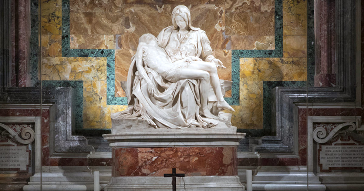 michelangelos pieta signature