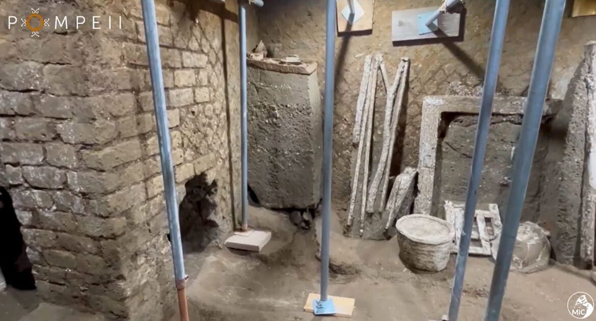 Carpenter's Tools Discovered in Servant Quarters of Civita Giuliana Villa
